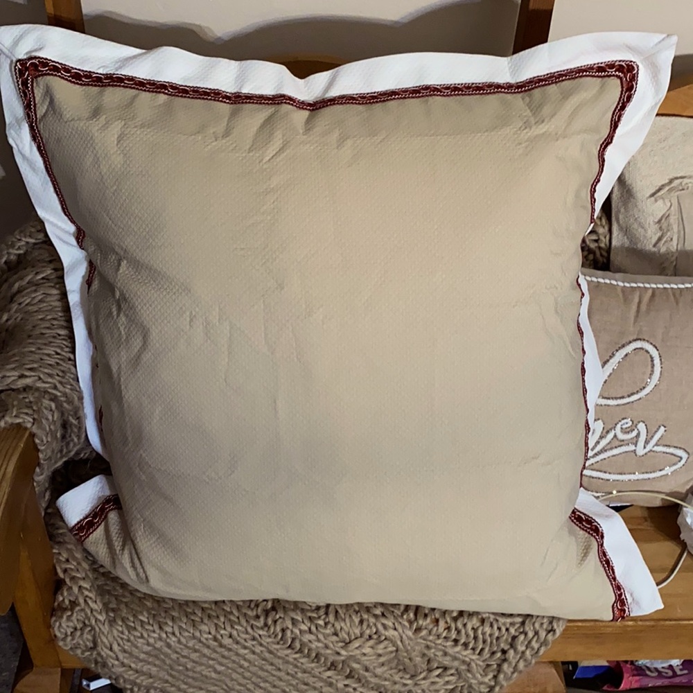 Rose Tree Emory ONE EURO SHAM
26" × 26" 1.5" flange
70% Rayon 30% Polyester NWT